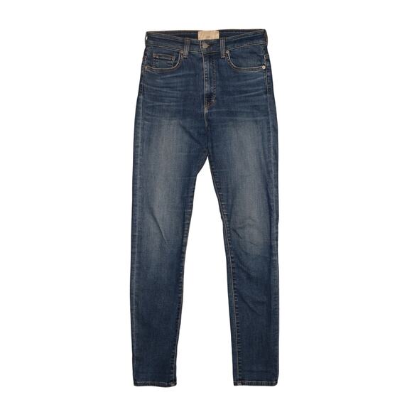 CQY DENIM $158 Medium Wash High Rise Skinny Stretch Denim Jean Size 28 - Picture 1 of 5
